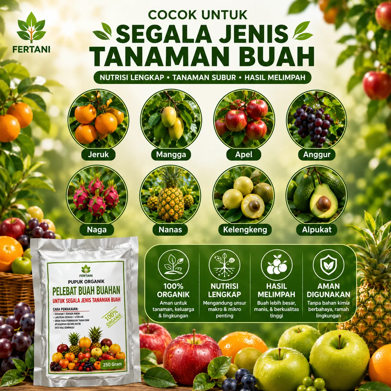 Cocok Untuk Segala Jenis Tanaman Buah