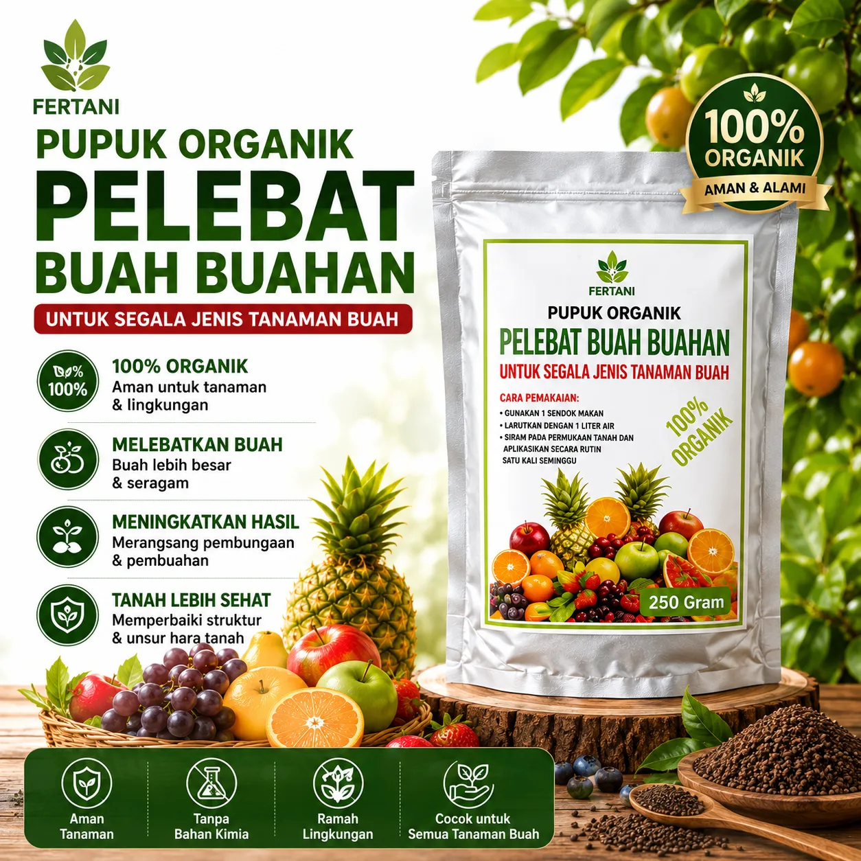 Fertani Pupuk Organik Pelebat Buah